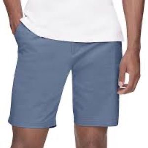 Calvin Klein Flat Front Slim Fit Blue Shorts